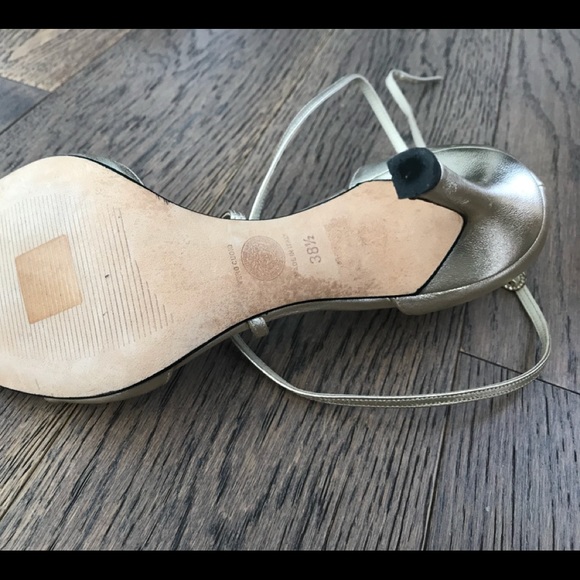 Versace gold ankle strap sandals - Picture 7 of 9